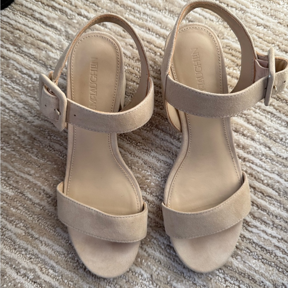 Meachin Women's Tan Suede Sandals